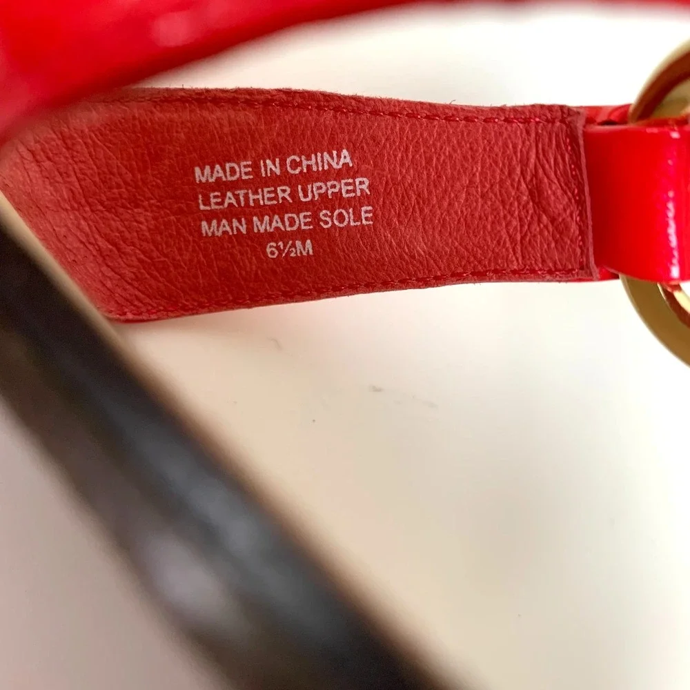 New Lilly Pulitzer McKim Saffiano Leather Thong Sandals 6.5 Daiquiri Pink Coral